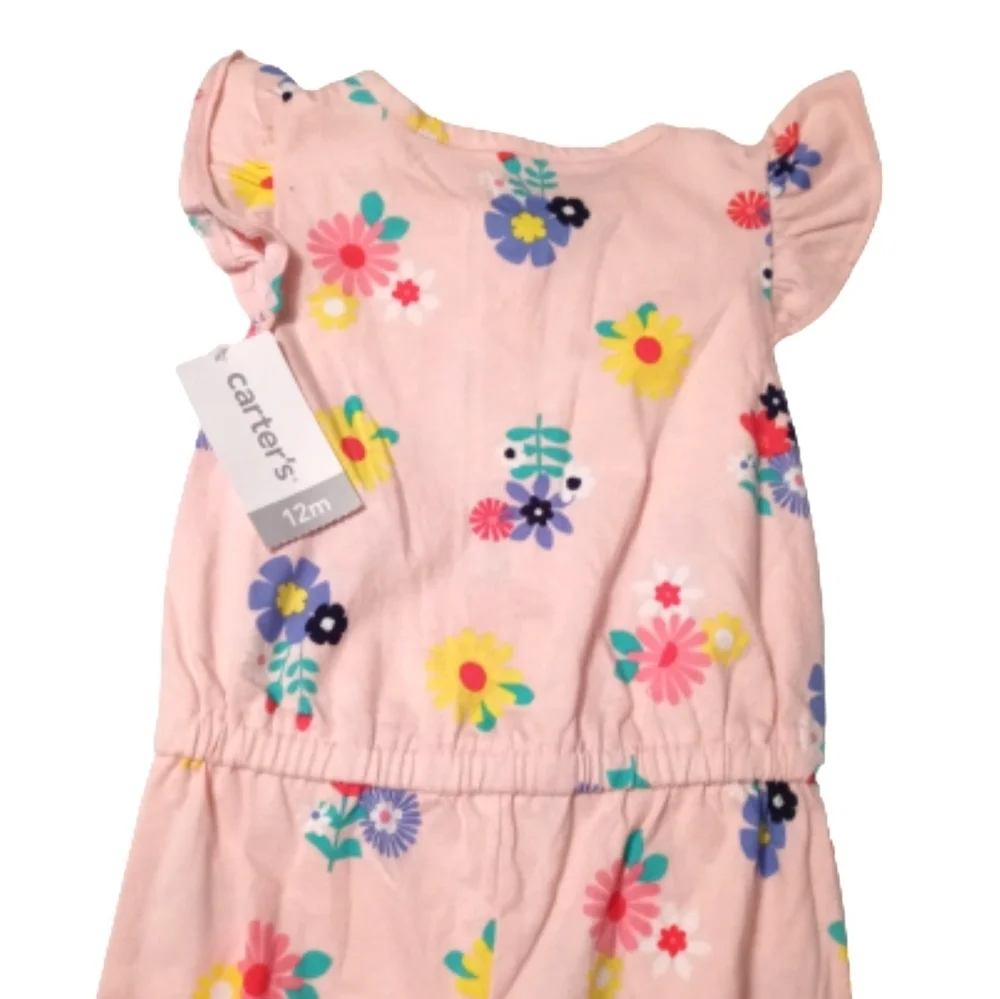 Carter's Floral Jumpsuit Sz 12 Months